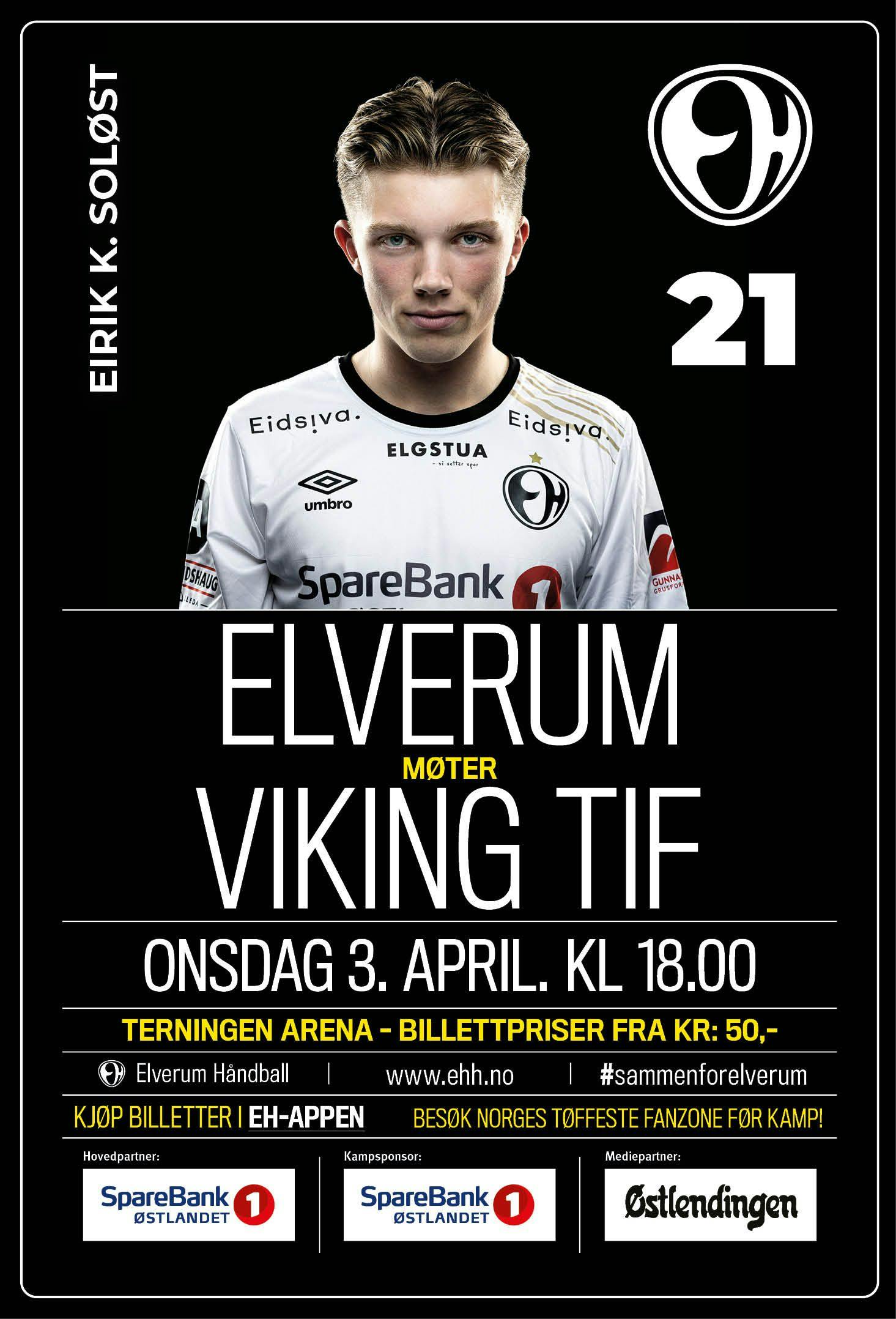 Håndballkamp Elverum mot Viking